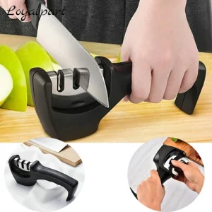 Knife Sharpener 3 Stage Professional Tungsten Kitchen Sharpening System Tool